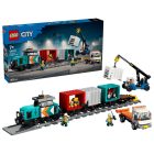 LEGO® Kikötői tehervonat daruval és teherautóval