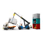 LEGO® Kikötői tehervonat daruval és teherautóval